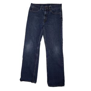VINTAGE Gap dark wash worker basic‎ straight leg jeans 32x30